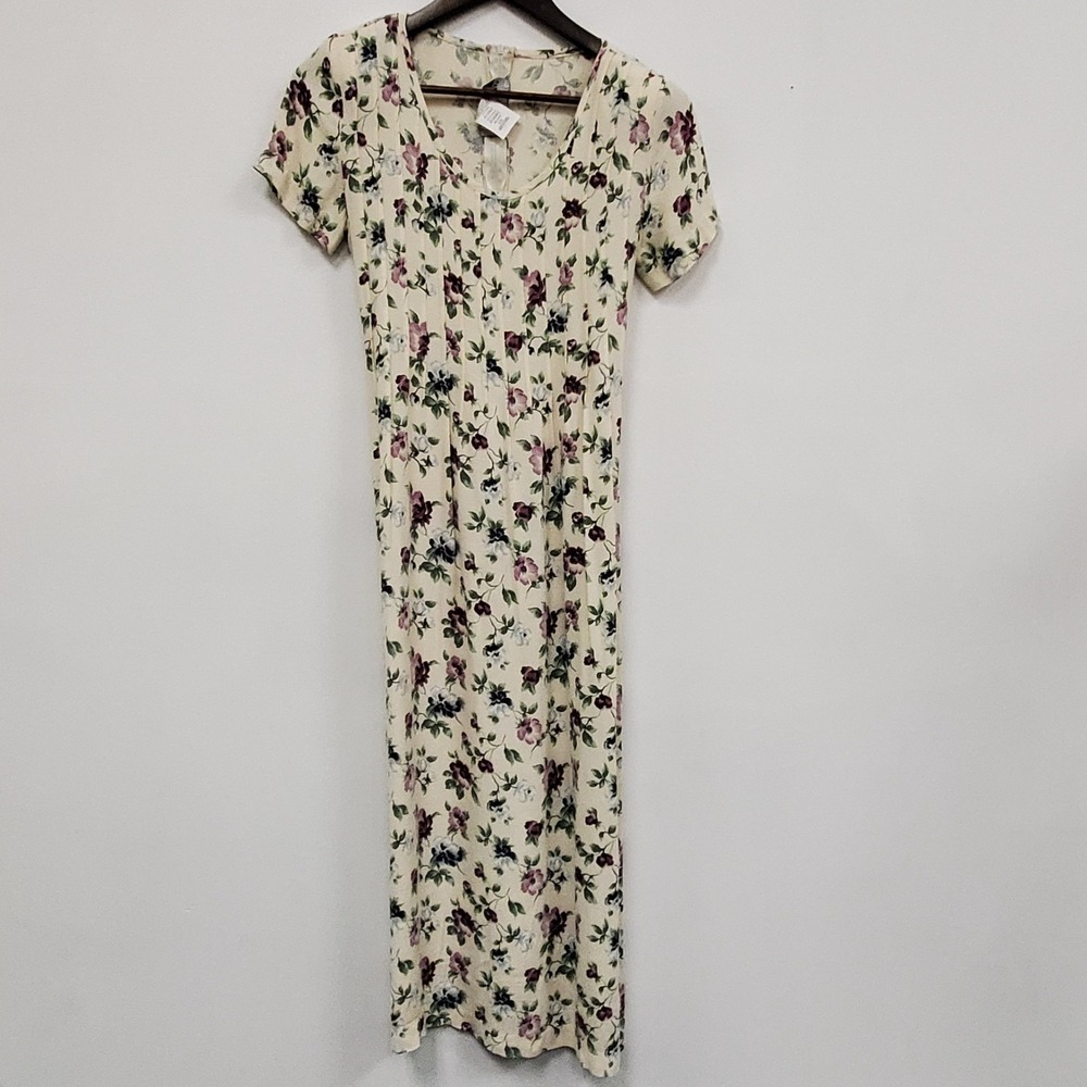 Vintage All That Jazz Womens Modest 90S Cottagecore Floral Maxi Dress Size 5/6